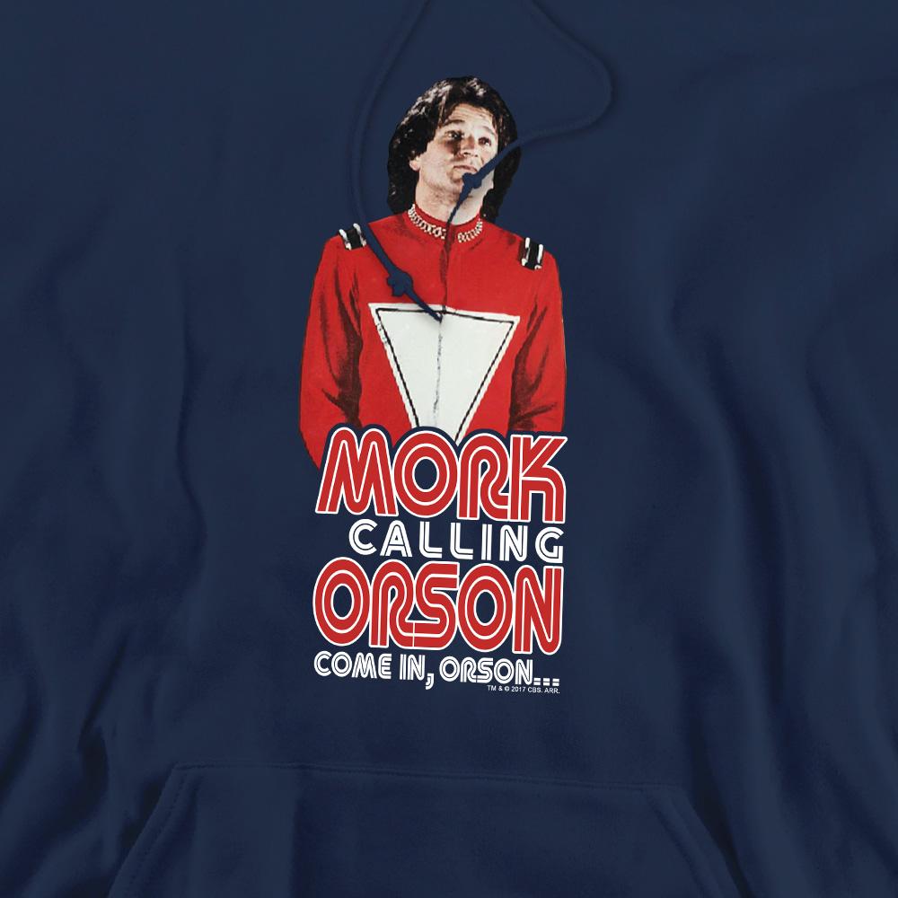 Navy - Pack Shot - Mork And Mindy Mens Come in Orson Hoodie
