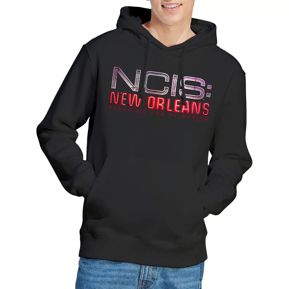 Black - Lifestyle - NCIS: New Orleans Mens Neon Sign Hoodie