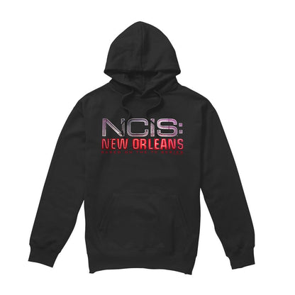 Black - Front - NCIS: New Orleans Mens Neon Sign Hoodie