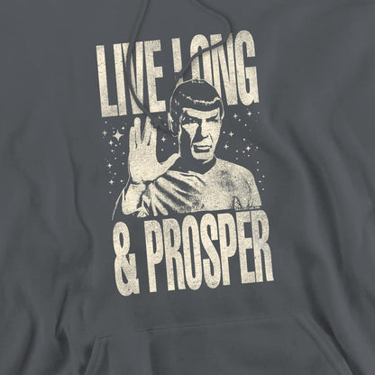 Charcoal - Side - Star Trek: The Original Series Mens Prosper Spock Hoodie