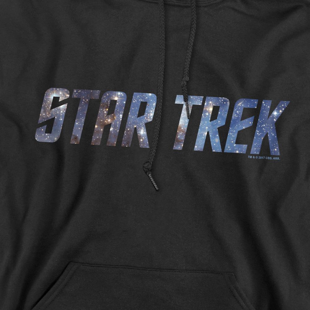 Black - Pack Shot - Star Trek Mens Space Logo Hoodie