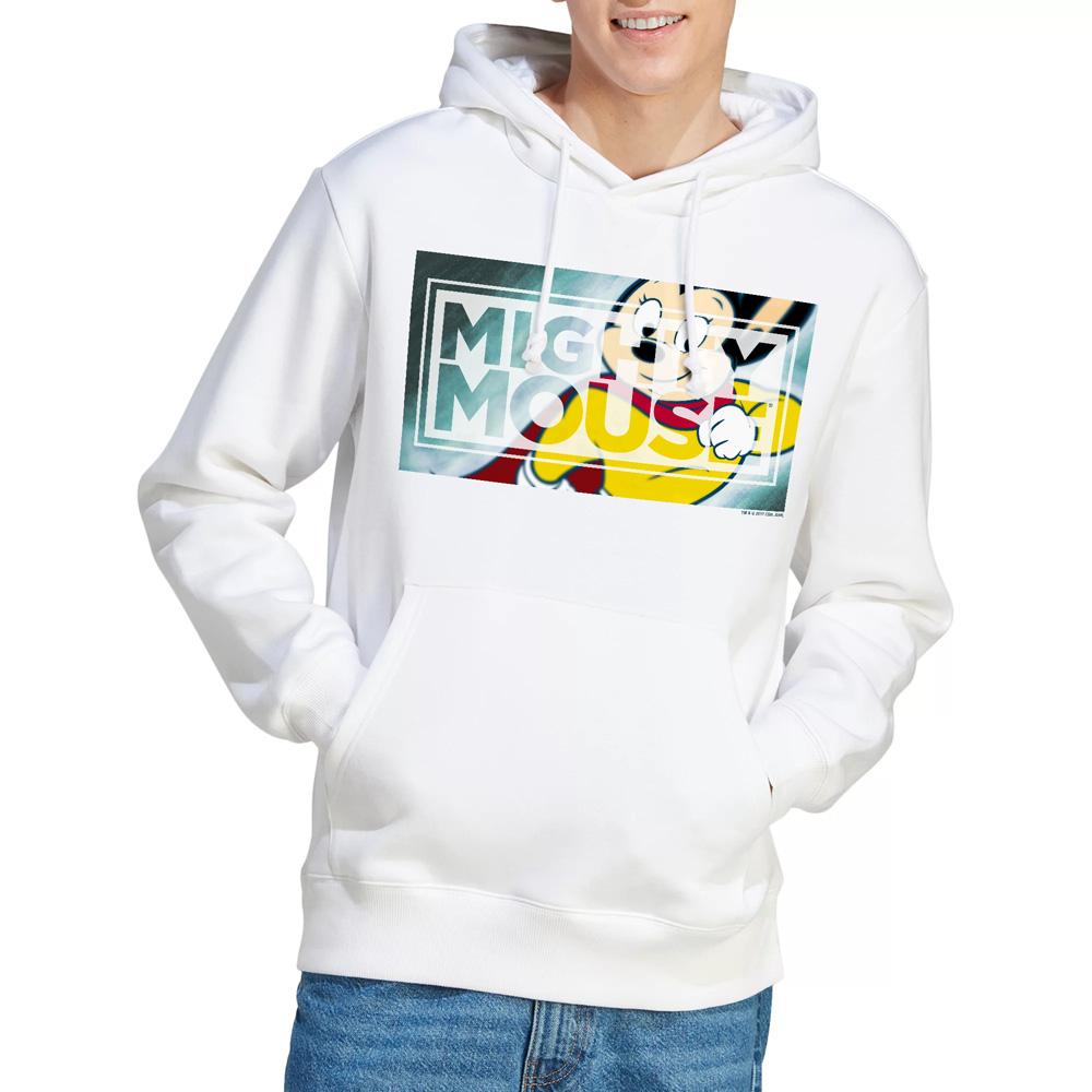 White - Lifestyle - Mighty Mouse Mens Mighty Rectangle Hoodie