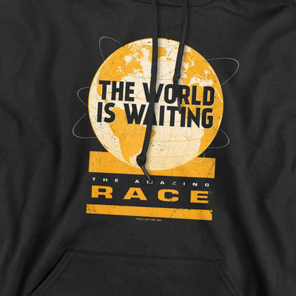 Black - Pack Shot - The Amazing Race Mens Waiting World Hoodie