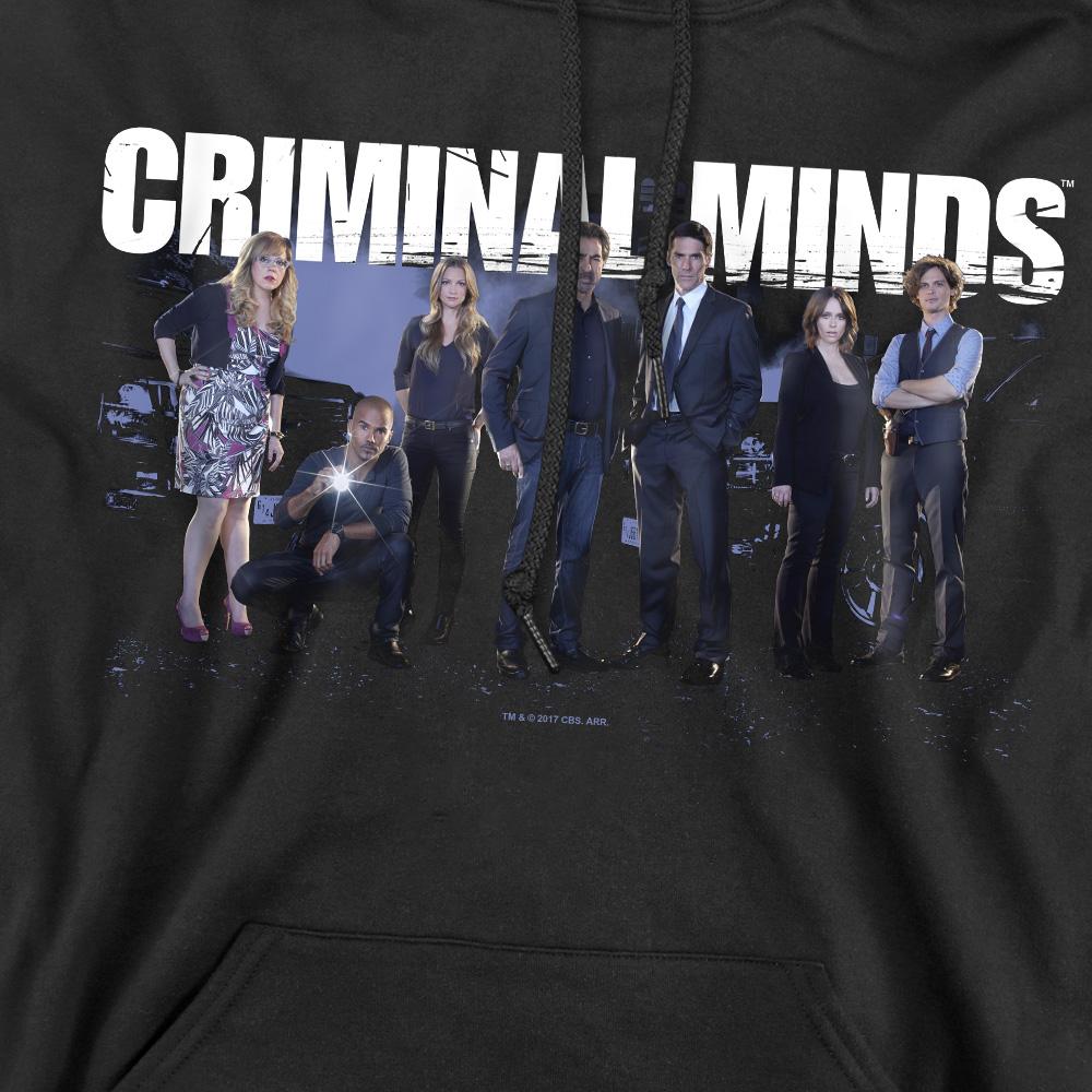 Black - Pack Shot - Criminal Minds Mens Season 10 Cast Hoodie