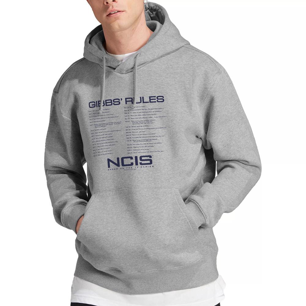 Sport Heather - Pack Shot - NCIS Mens Gibbs Rules Hoodie
