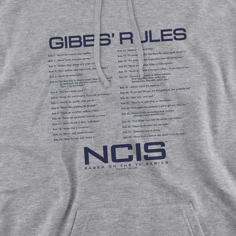 Sport Heather - Side - NCIS Mens Gibbs Rules Hoodie