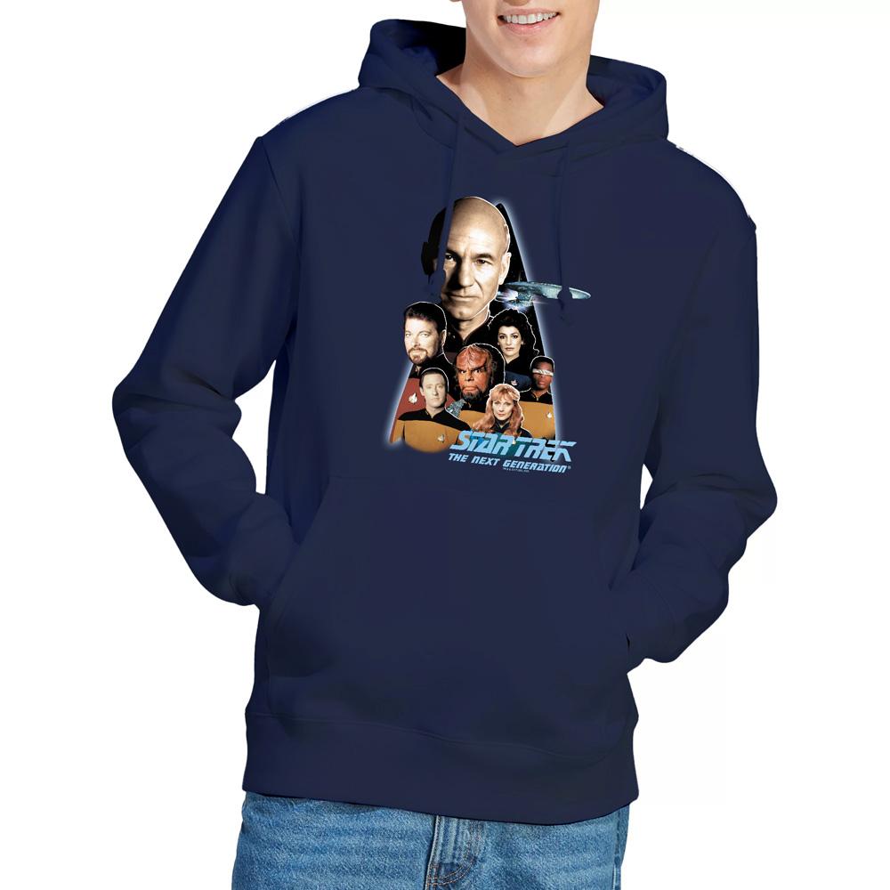 Navy - Lifestyle - Star Trek Mens Next Generation Crew Hoodie