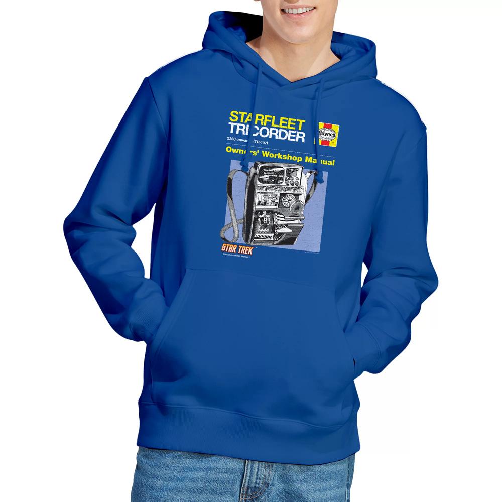 Royal Blue - Lifestyle - Star Trek Mens Tricorder Manual Hoodie