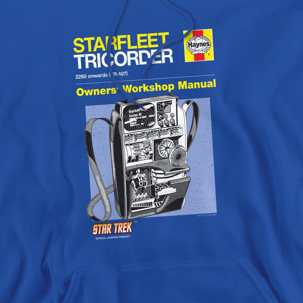 Royal Blue - Pack Shot - Star Trek Mens Tricorder Manual Hoodie