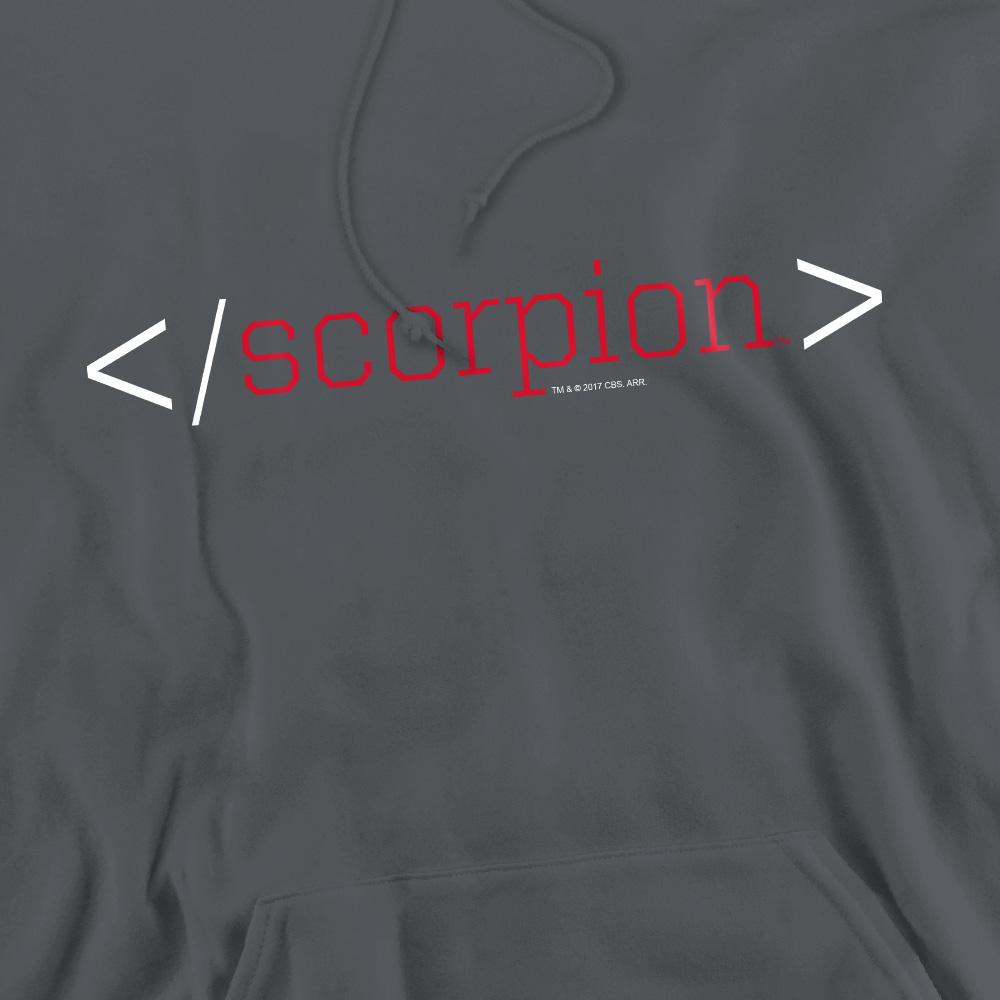 Charcoal - Pack Shot - Scorpion Mens Logo Hoodie