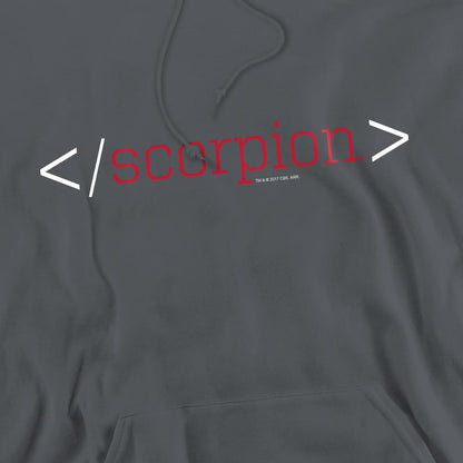 Charcoal - Pack Shot - Scorpion Mens Logo Hoodie