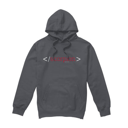 Charcoal - Front - Scorpion Mens Logo Hoodie