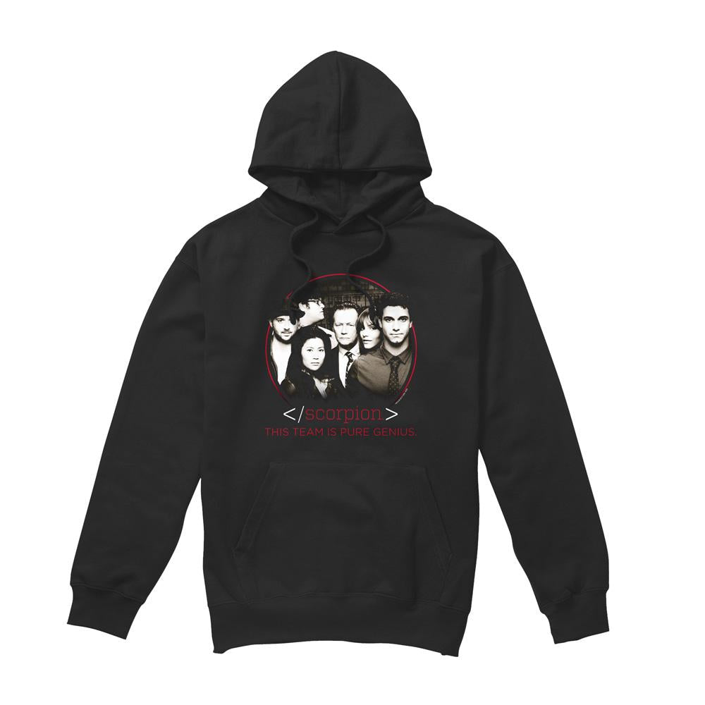 Black - Front - Scorpion Mens Cast Hoodie