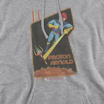 Sport Heather - Pack Shot - Scorpion Mens Proton Arnold Poster Hoodie
