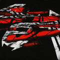 Black-Red-Grey - Side - Venom Mens Tear T-Shirt