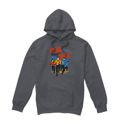 Charcoal - Front - Star Trek Mens Run Forward Hoodie