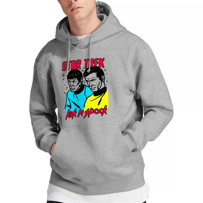 Sport Heather - Lifestyle - Star Trek Mens Kirk & Spock Hoodie