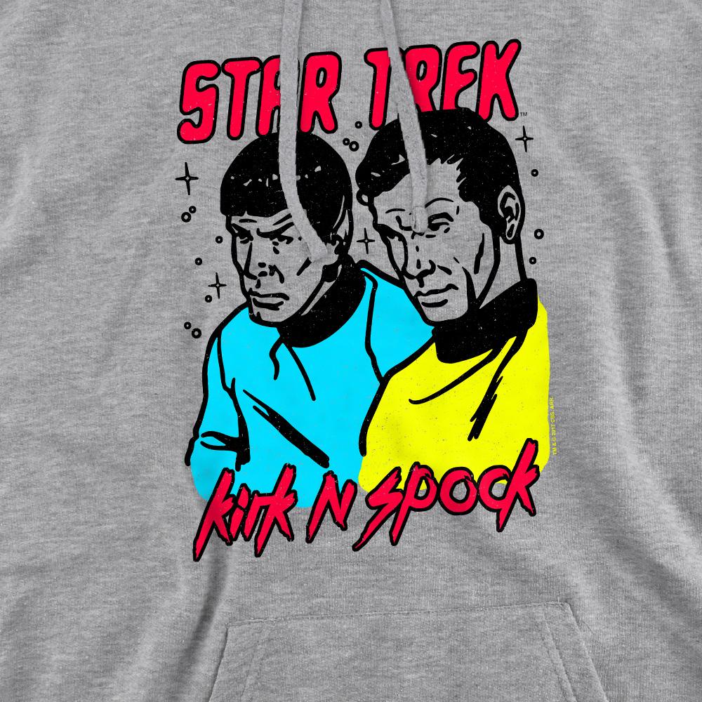 Sport Heather - Pack Shot - Star Trek Mens Kirk & Spock Hoodie