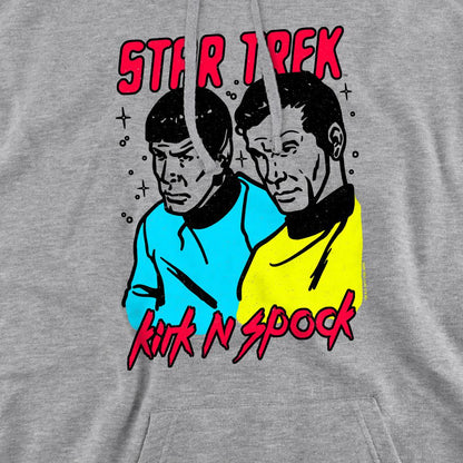 Sport Heather - Pack Shot - Star Trek Mens Kirk & Spock Hoodie