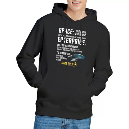Black - Lifestyle - Star Trek Mens Intro Hoodie