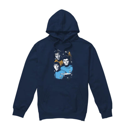 Navy - Front - Star Trek Mens All Star Crew Hoodie