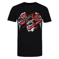Black-Red-Grey - Front - Venom Mens Tear T-Shirt