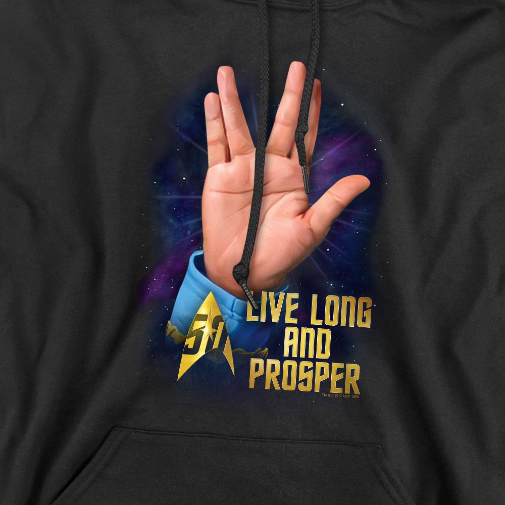 Black - Pack Shot - Star Trek Mens LLAP 50 Hoodie