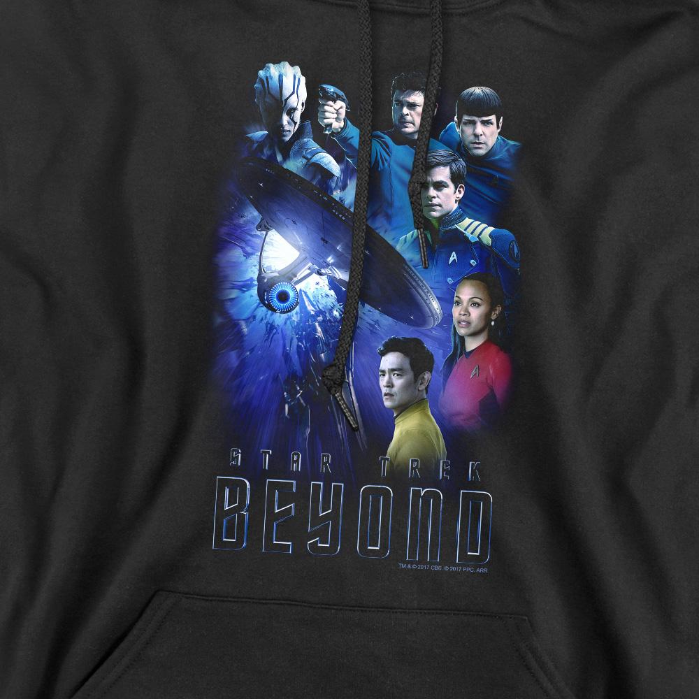 Black - Pack Shot - Star Trek Beyond Mens Cast Hoodie