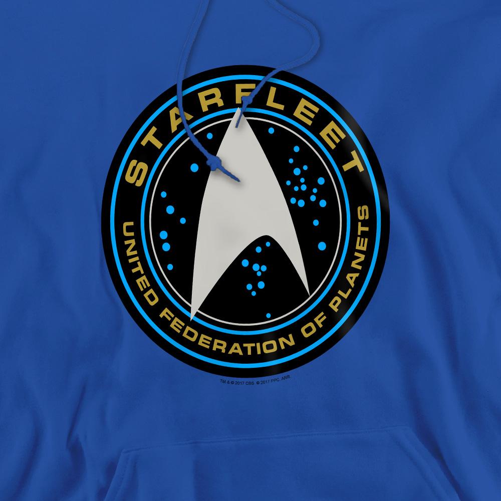 Royal Blue - Pack Shot - Star Trek Beyond Mens Starfleet Patch Hoodie