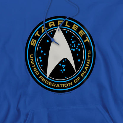 Royal Blue - Pack Shot - Star Trek Beyond Mens Starfleet Patch Hoodie