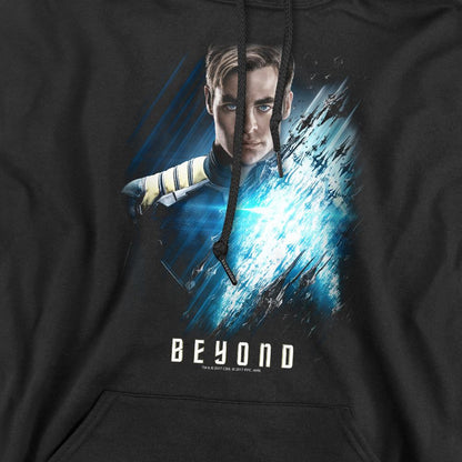 Black - Pack Shot - Star Trek Beyond Mens Captain Kirk Poster Hoodie