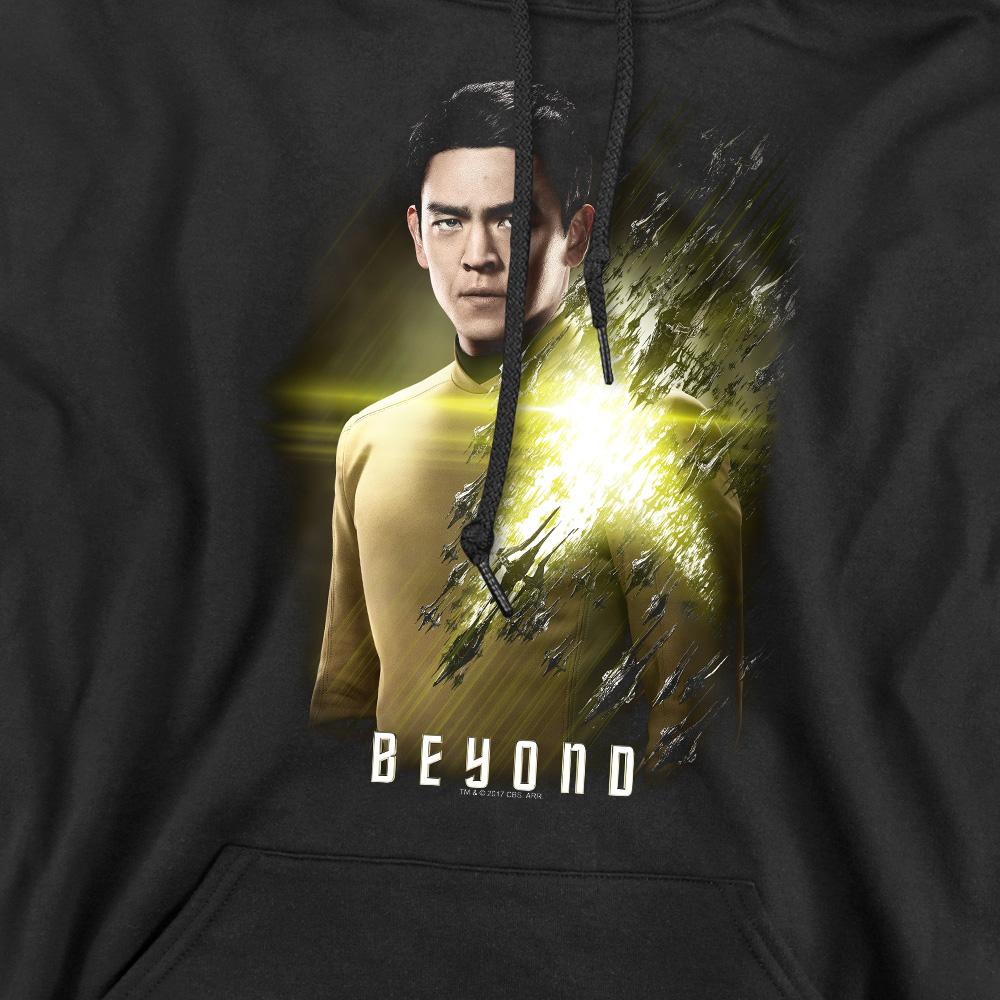 Black - Pack Shot - Star Trek Beyond Mens Sulu Poster Hoodie