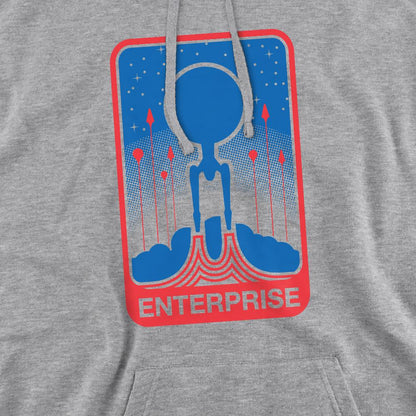 Sport Heather - Pack Shot - Star Trek Beyond Mens Enterprise Patch Hoodie