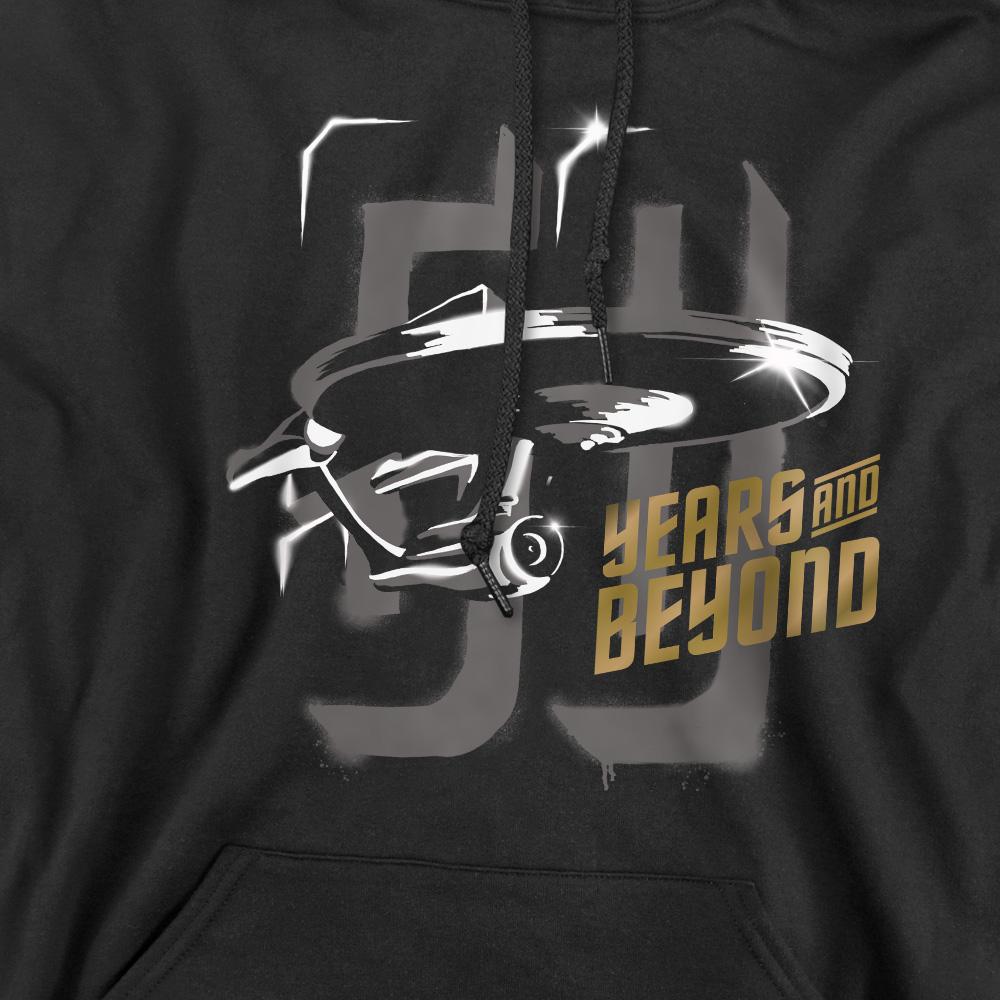 Black - Pack Shot - Star Trek Beyond Mens 50 Years & Beyond Hoodie