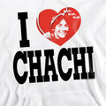 White - Pack Shot - Happy Days Mens I Heart Chachi Hoodie