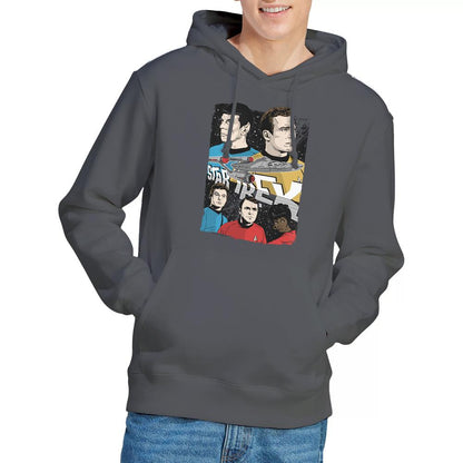 Charcoal - Lifestyle - Star Trek Mens Illustrated Crew Hoodie
