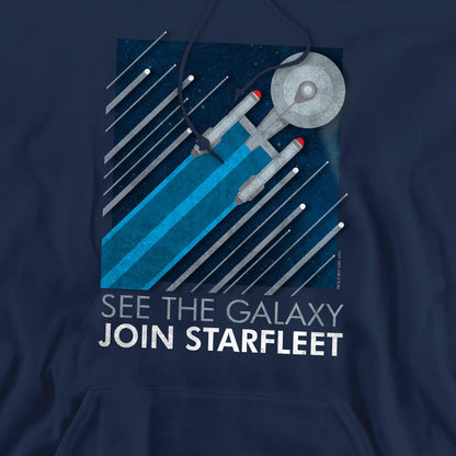 Navy - Pack Shot - Star Trek Mens Starfleet Recruitment Poster Hoodie