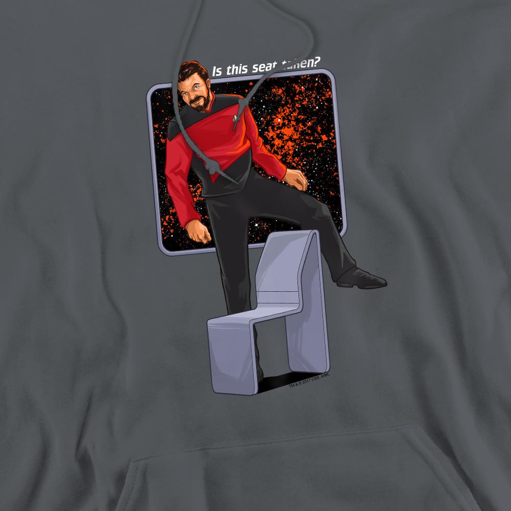 Charcoal - Pack Shot - Star Trek Mens Is This Seat Taken Hoodie