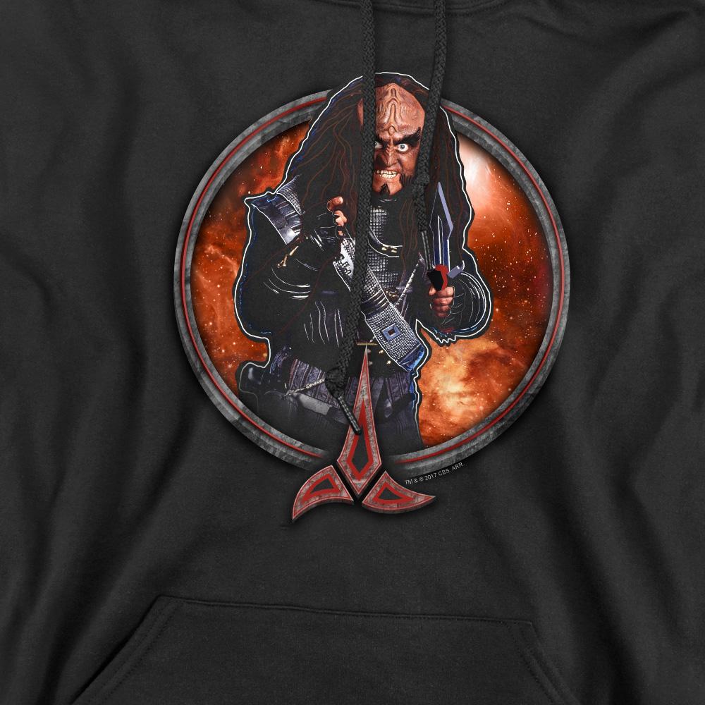 Black - Pack Shot - Star Trek Mens Gowron Hoodie