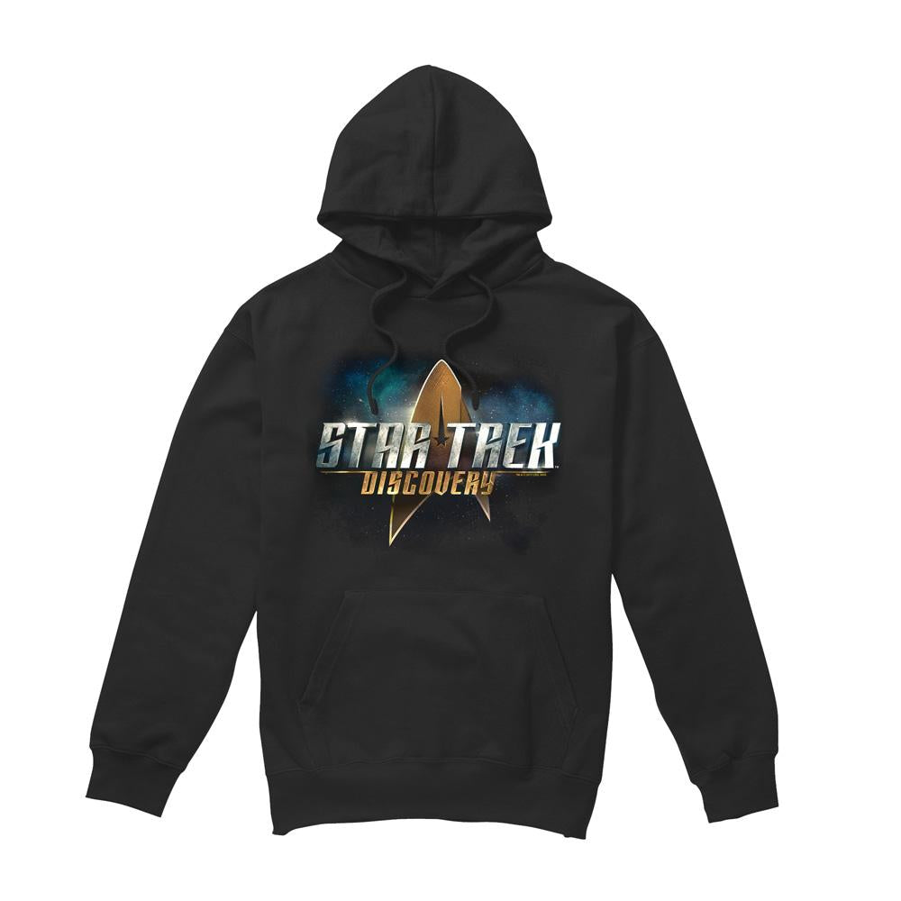 Black - Front - Star Trek: Discovery Mens Logo Hoodie