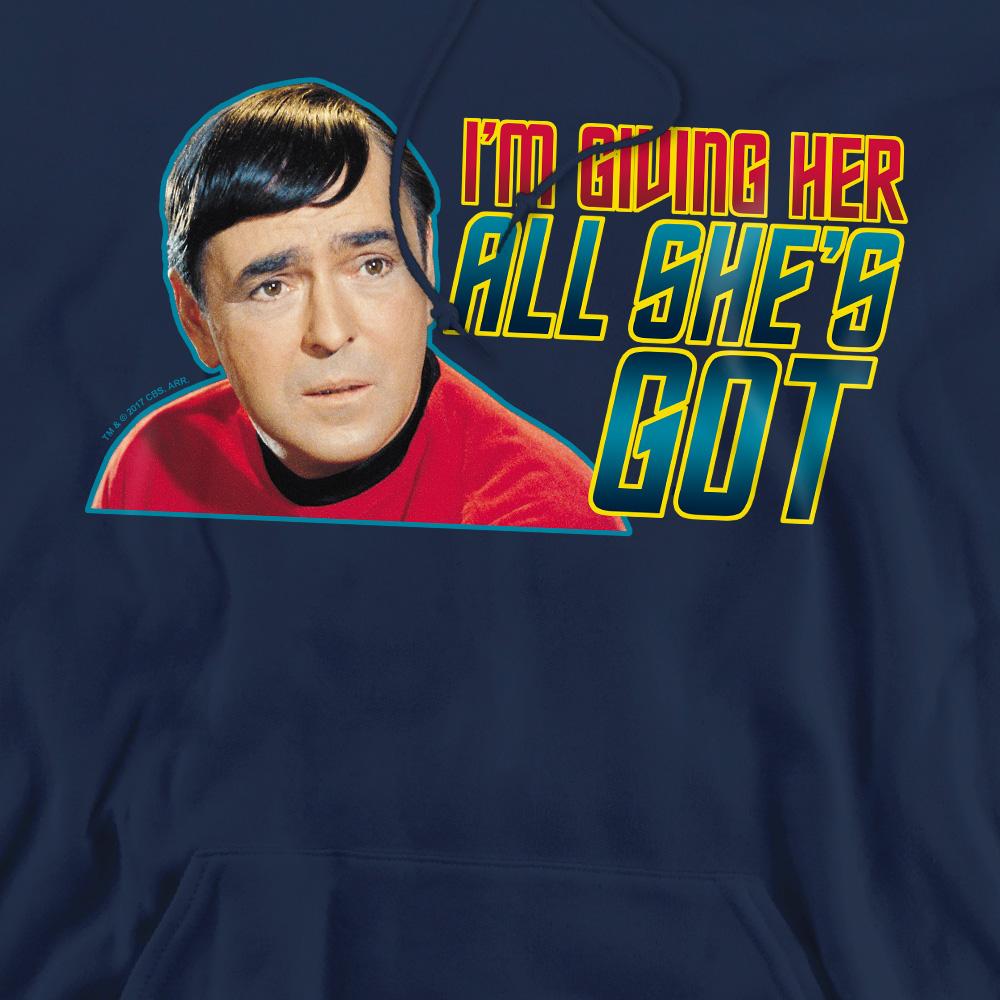 Navy - Pack Shot - Star Trek Mens All She´s Got Hoodie