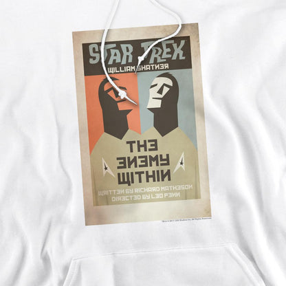White - Pack Shot - Star Trek Mens The Original Series Episode 5 Hoodie
