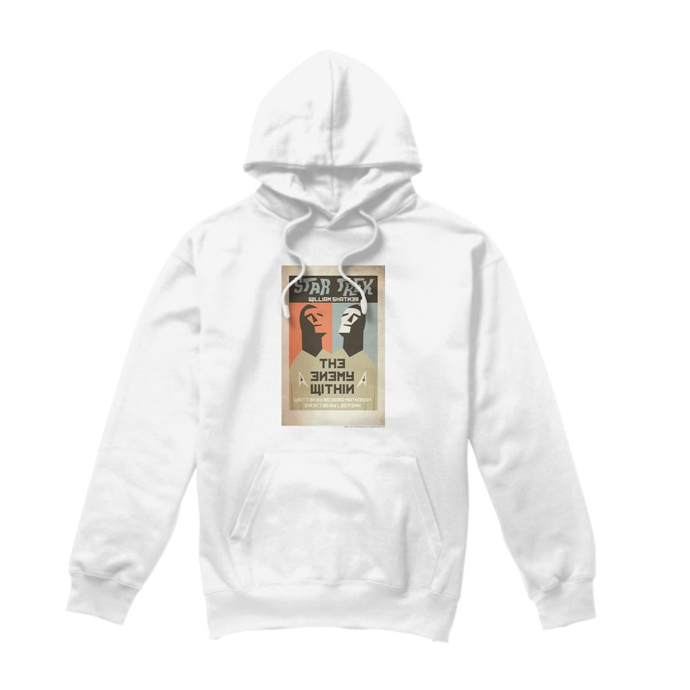 White - Front - Star Trek Mens The Original Series Episode 5 Hoodie