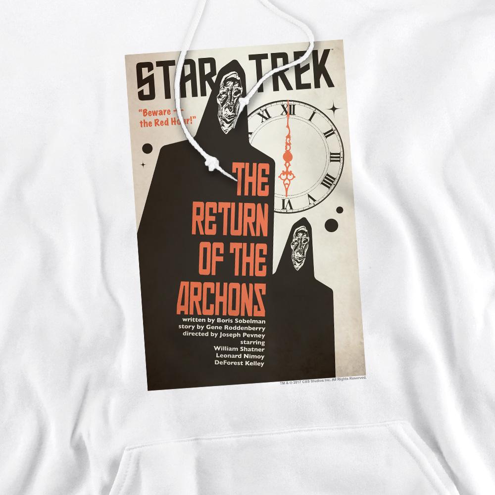 White - Pack Shot - Star Trek Mens The Original Series Episode 21 Hoodie