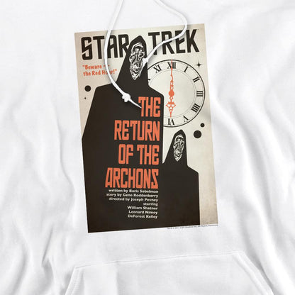 White - Pack Shot - Star Trek Mens The Original Series Episode 21 Hoodie