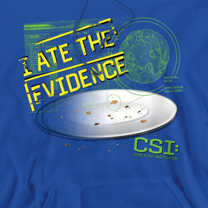 Royal Blue - Pack Shot - CSI Mens I Ate the Evidence Hoodie