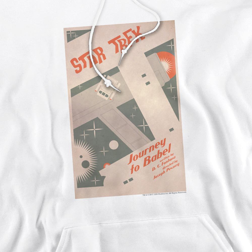 White - Pack Shot - Star Trek Mens The Original Series Episode 39 Hoodie