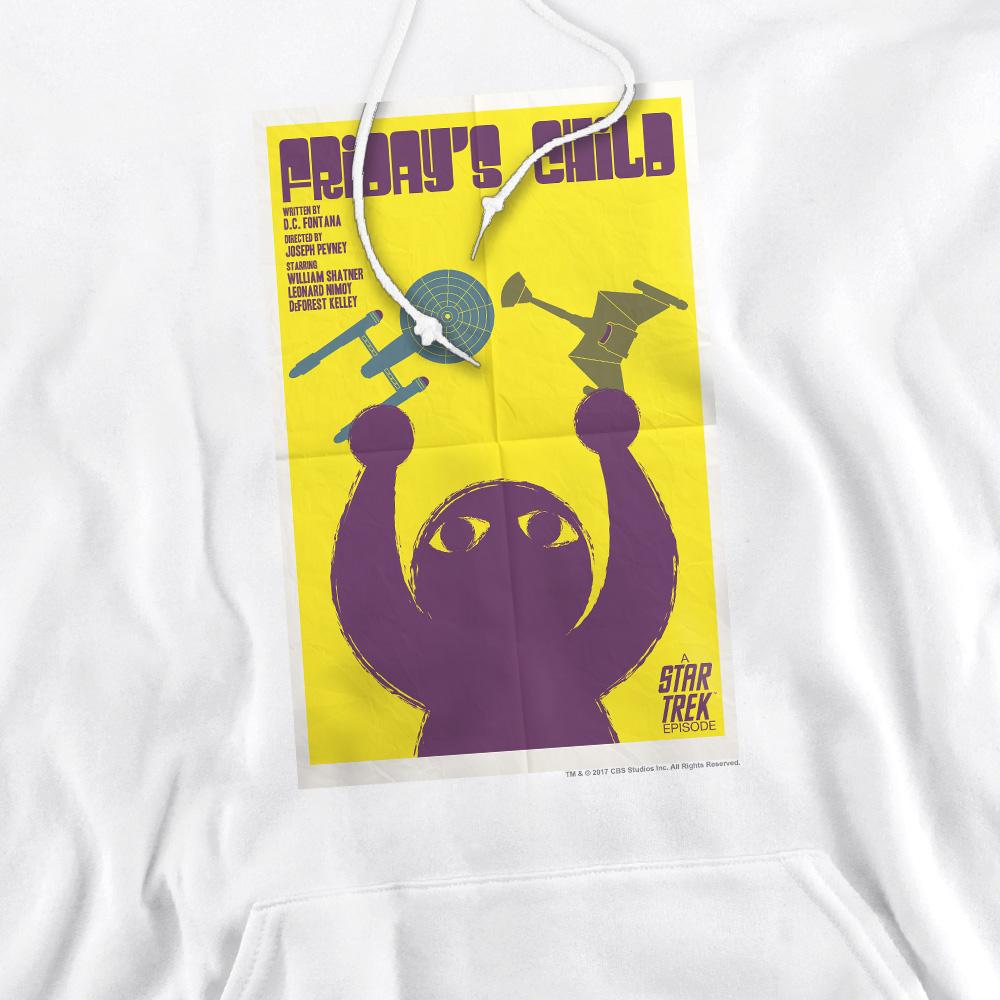 White - Pack Shot - Star Trek Mens The Original Series Episode 40 Hoodie