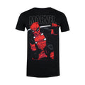 Black-Red - Front - Deadpool Mens Sword T-Shirt