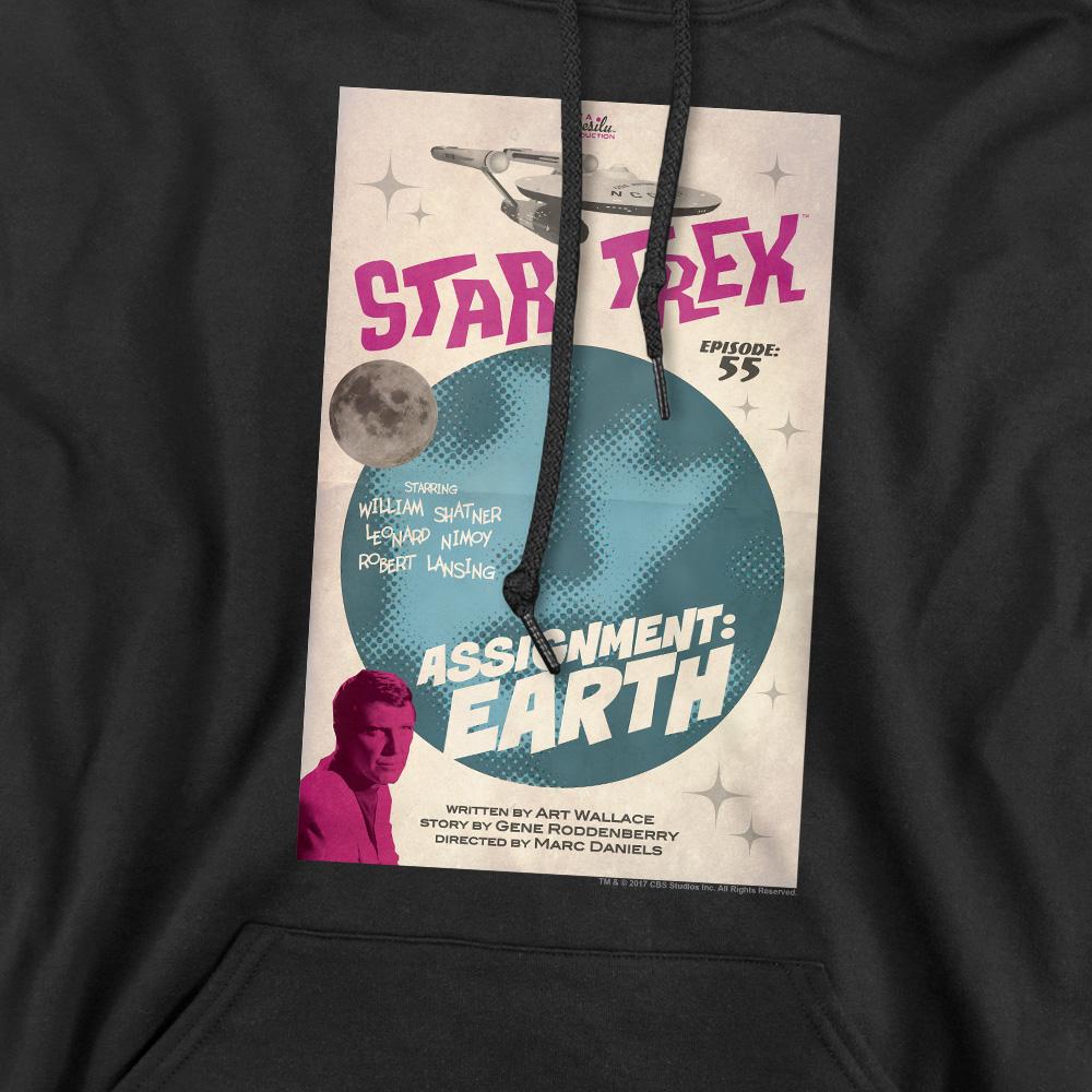 Black - Pack Shot - Star Trek Mens The Original Series Episode 55 Hoodie